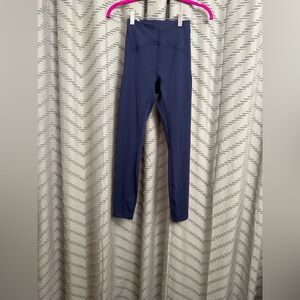 Lululemon high rise Tight Leggings  size 2 
NWOT navy blue